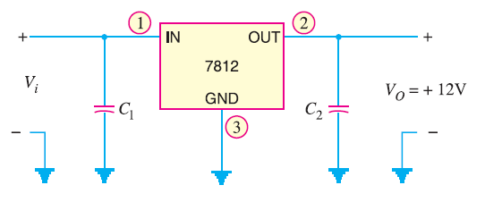 Mạch ổn áp sử dụng IC 7812